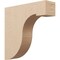 Ekena Millwork 6"W x 24"D x 24"H Thin Del Monte Rough Cedar Woodgrain TimberThane Corbel, Primed Tan CORUR06X24X24DELRCPR - alternate 1